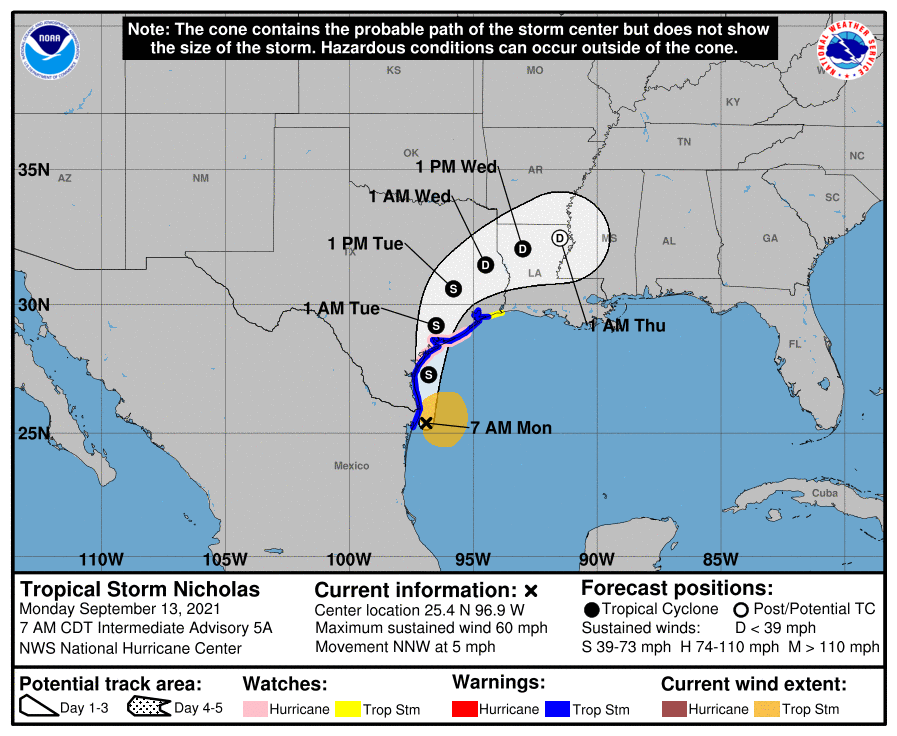 TS Nicholas cone